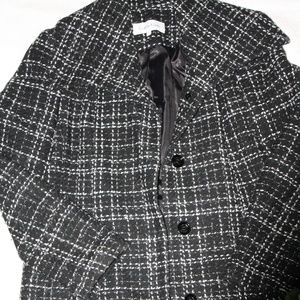 Womens Calvin Klein mid length wool blend jacket